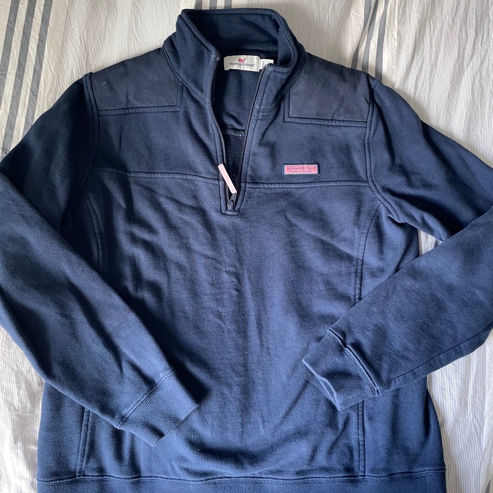 Navy blue Vineyard Vines Shep shirt jacket